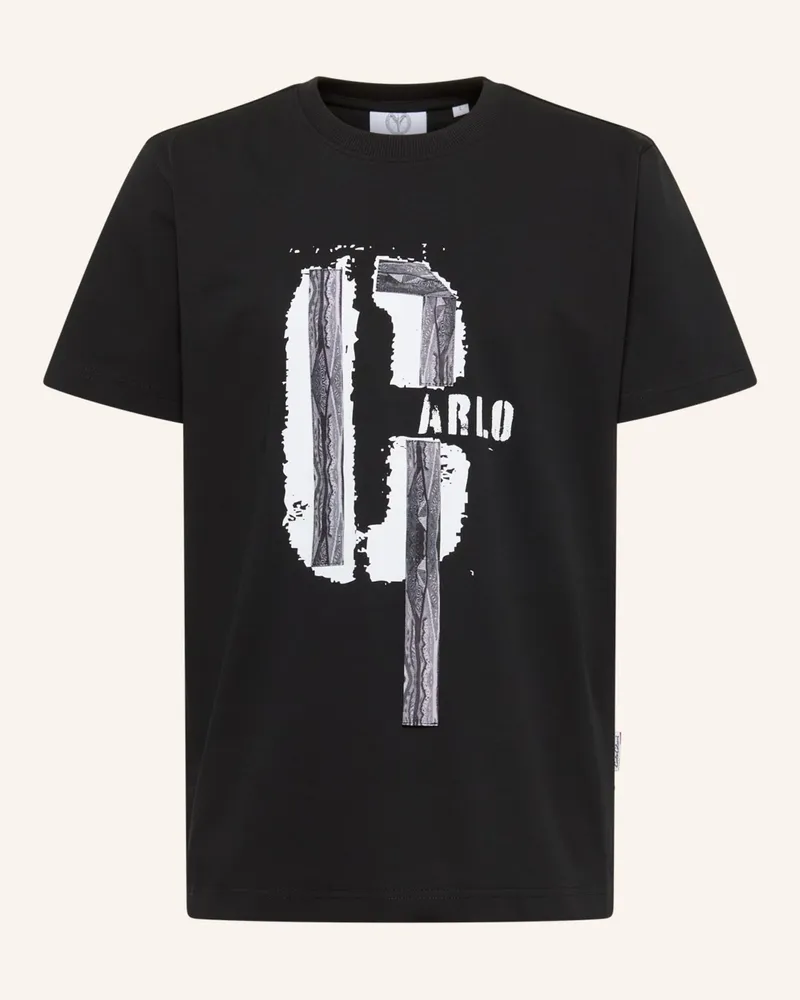 Carlo Colucci T-Shirt - Colucci Tapes Eusebi schwarz Schwarz