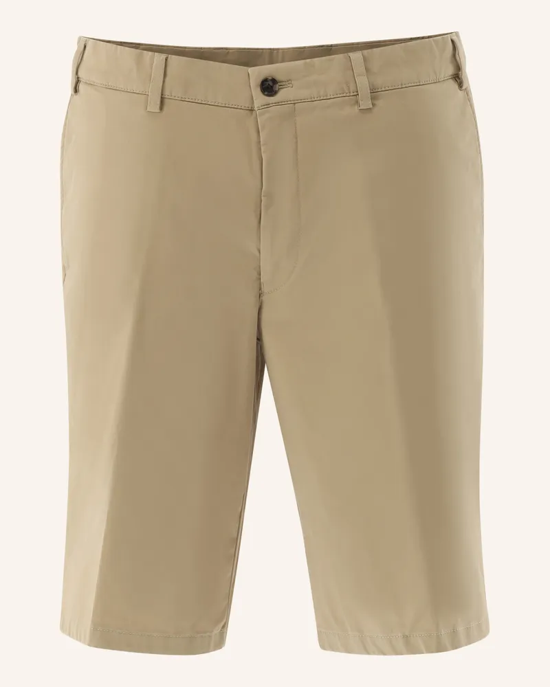 van Laack Bermudashorts Slim Fit braun Beige
