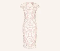 Plisseekleid Karima Mit Glitzergarn rosa