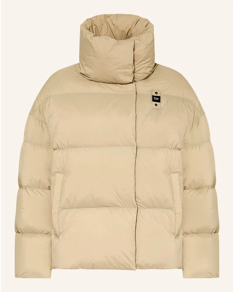 Blauer Daunenjacke Beige