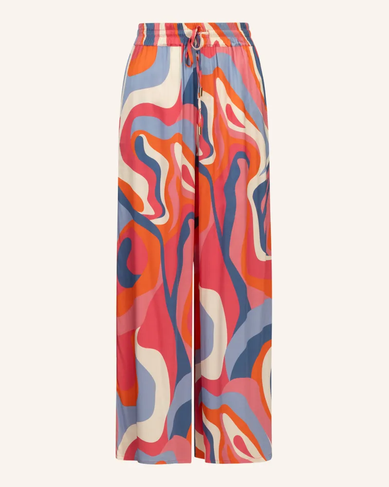 Mint & Mia Bedruckte Satin Hose beige Gelb