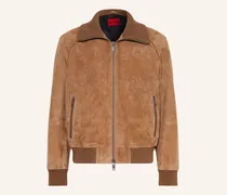 Lederblouson Laines beige
