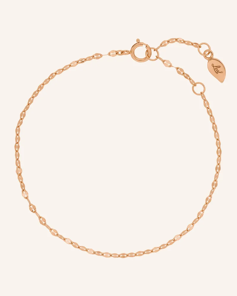 Leaf Armband Shiny Twist Aus 14 Karat Rosègold rosegold Roségold
