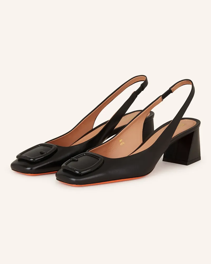 Santoni Slingpumps LEMON Schwarz