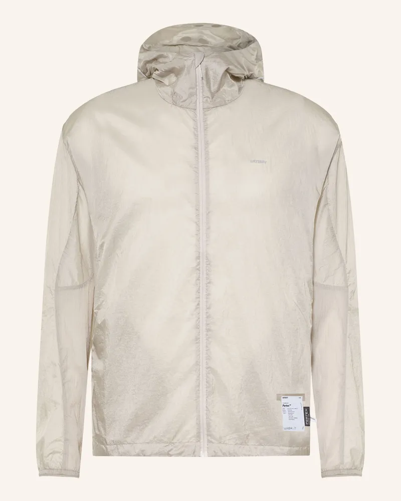 Satisfy Windbreaker Pertex® Diamond Fuse grau Hellgrau