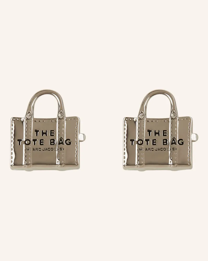Marc Jacobs Ohrringe THE TOTE BAG STUDS Silber