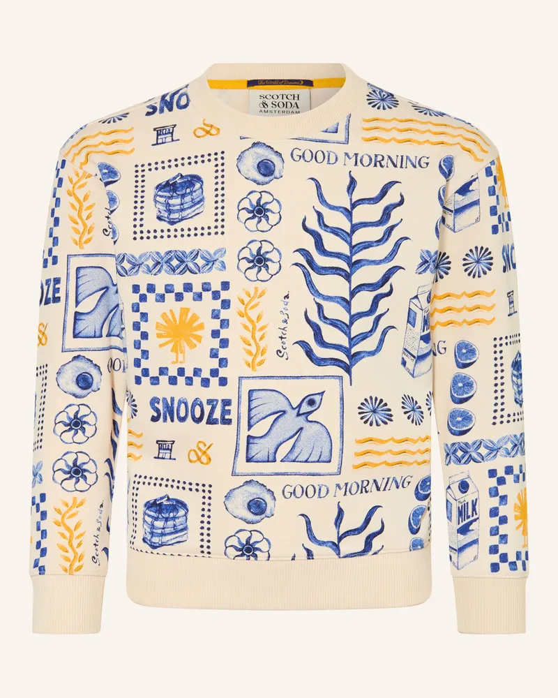 Scotch&Soda Sweatshirt weiss Ecru