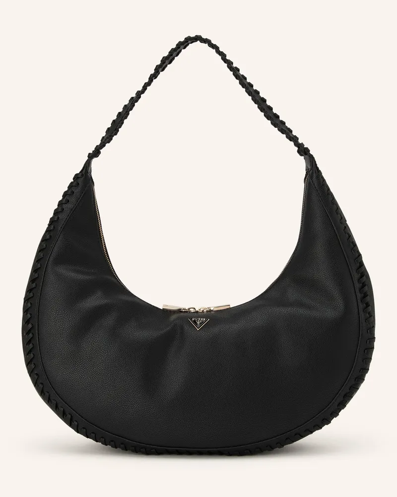 Guess Beuteltasche Petra schwarz Creme