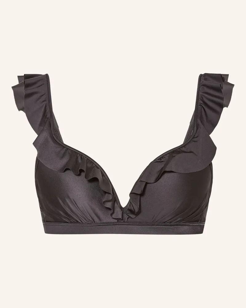 Beachlife Bügel-Bikini-Top DARK GREY Dunkelgrau
