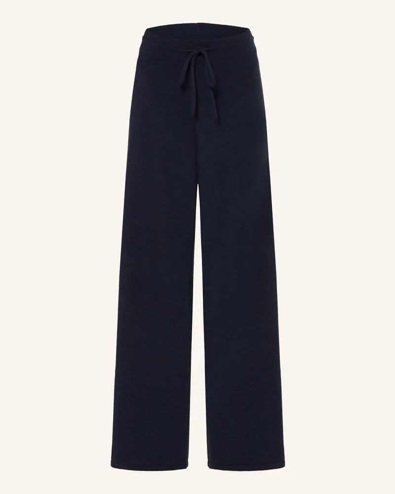 lilienfels Strickhose mit Cashmere Dunkelblau