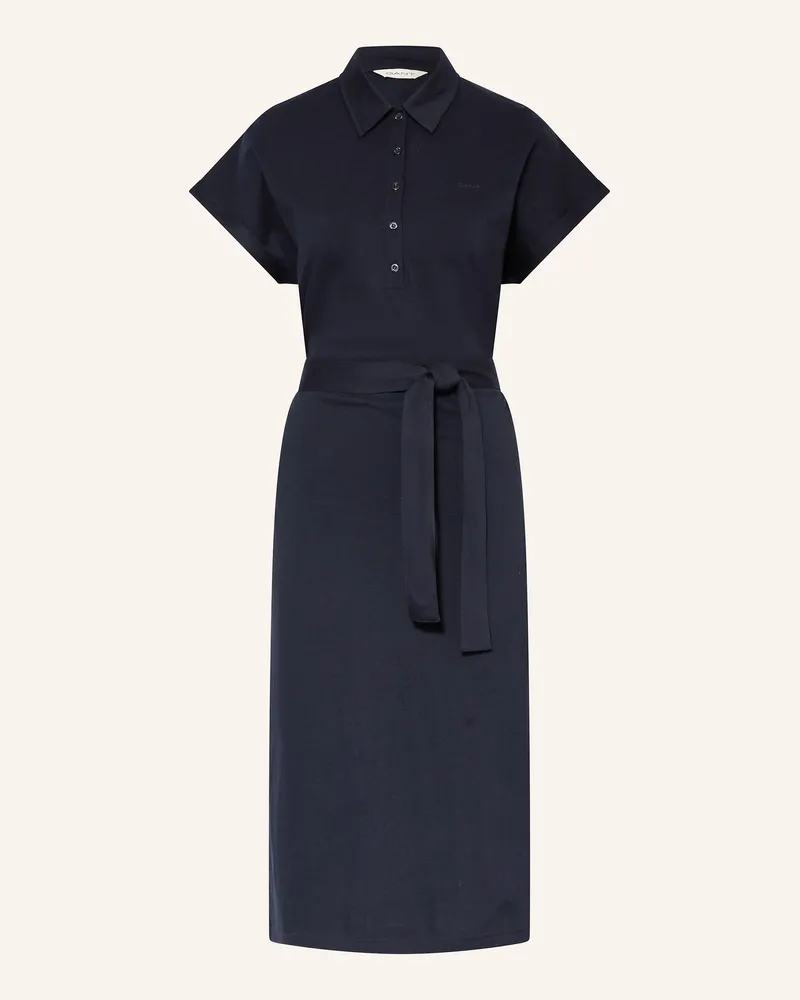 Gant Piqué-Polokleid Dunkelblau