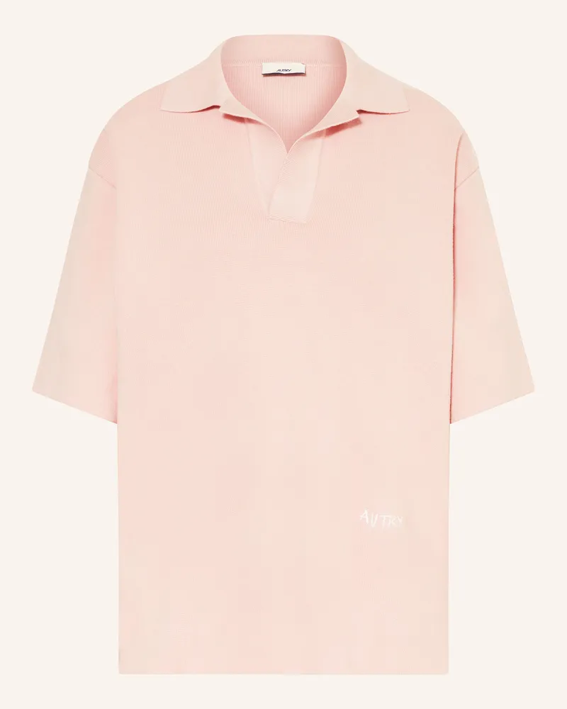 AUTRY Strick-Poloshirt rosa Rosé