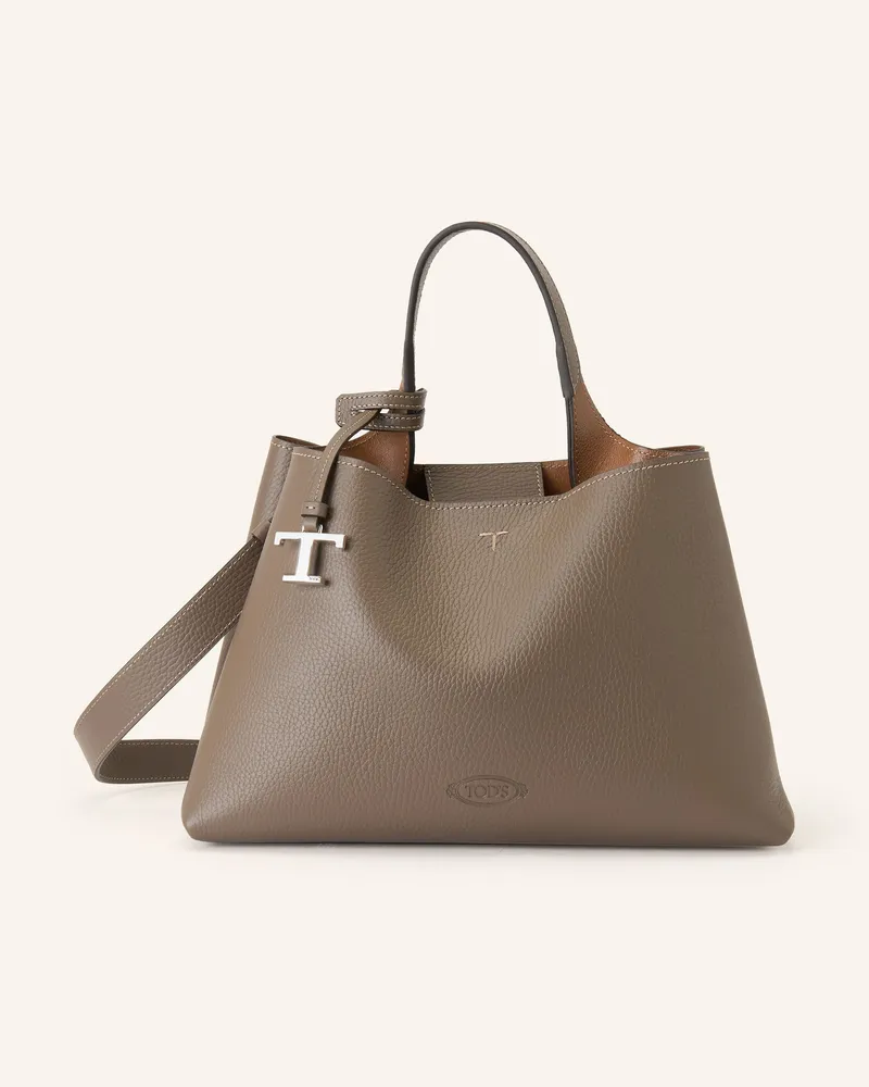 TOD'S Handtasche braun Grau