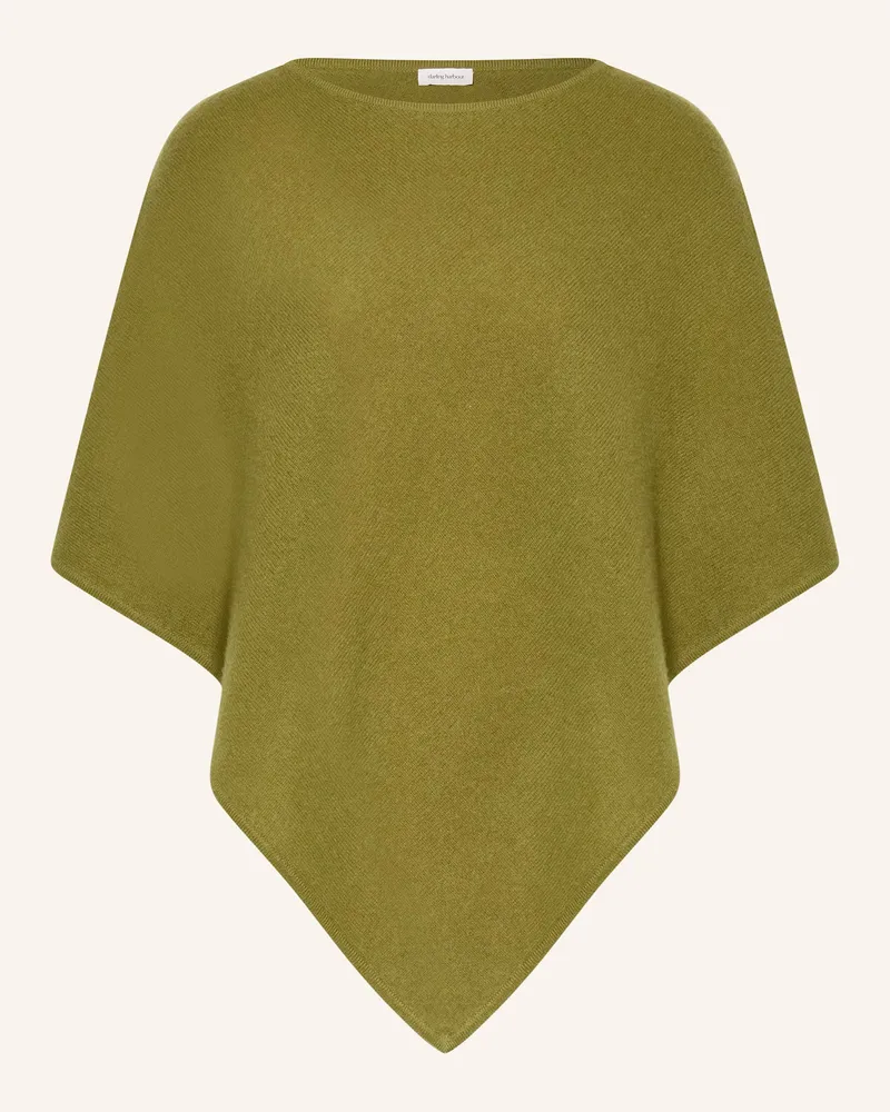 Darling Harbour Poncho aus Cashmere Lodengrün