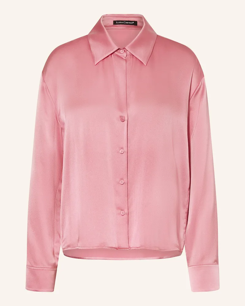 Luisa Cerano Hemdbluse aus Seide Rosa