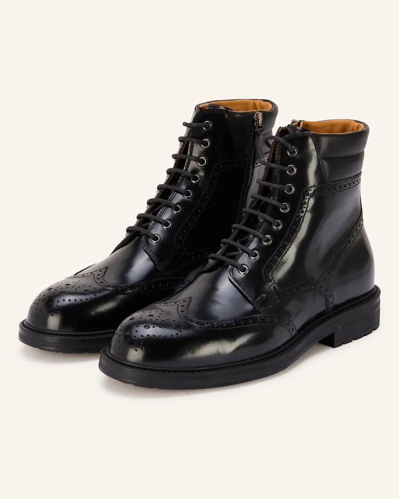 Magnanni Schnürstiefel schwarz Schwarz