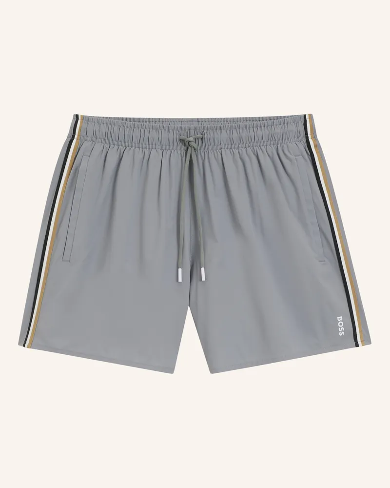 HUGO BOSS Badeshorts Iconic grau Grau