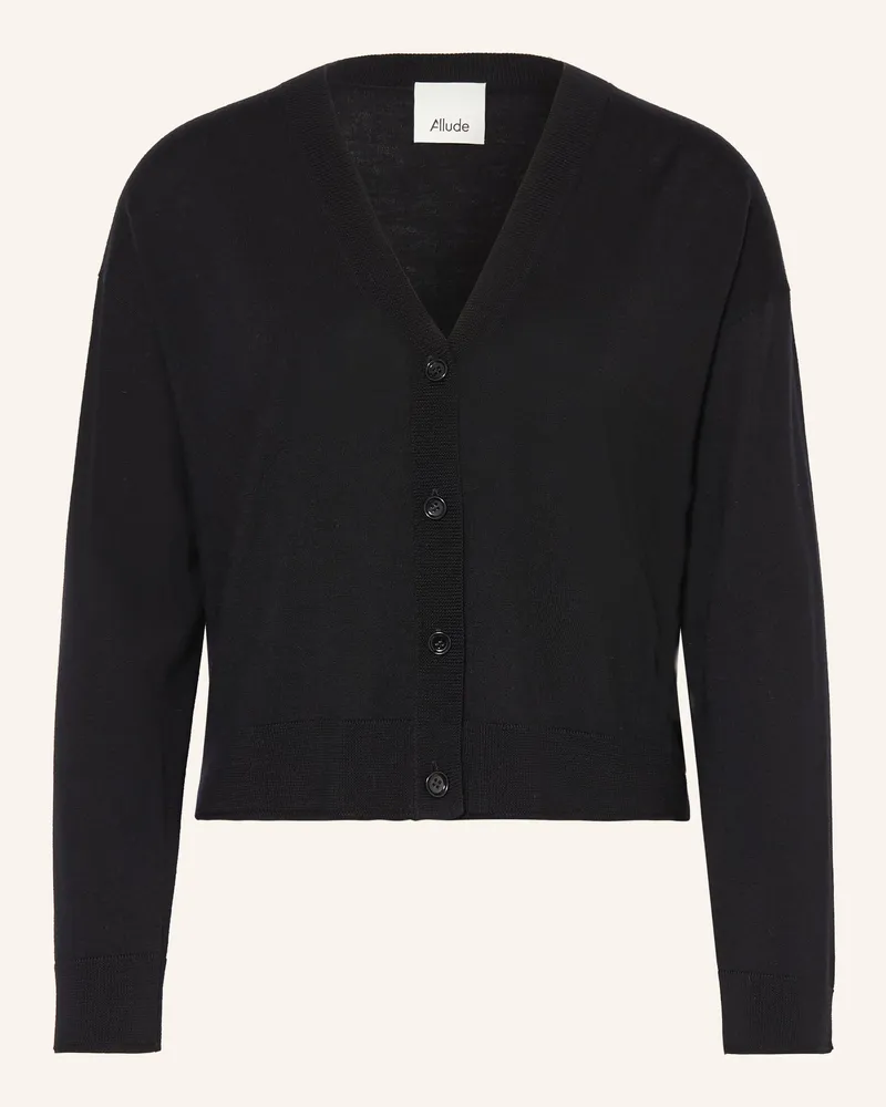 ALLUDE Strickjacke Schwarz