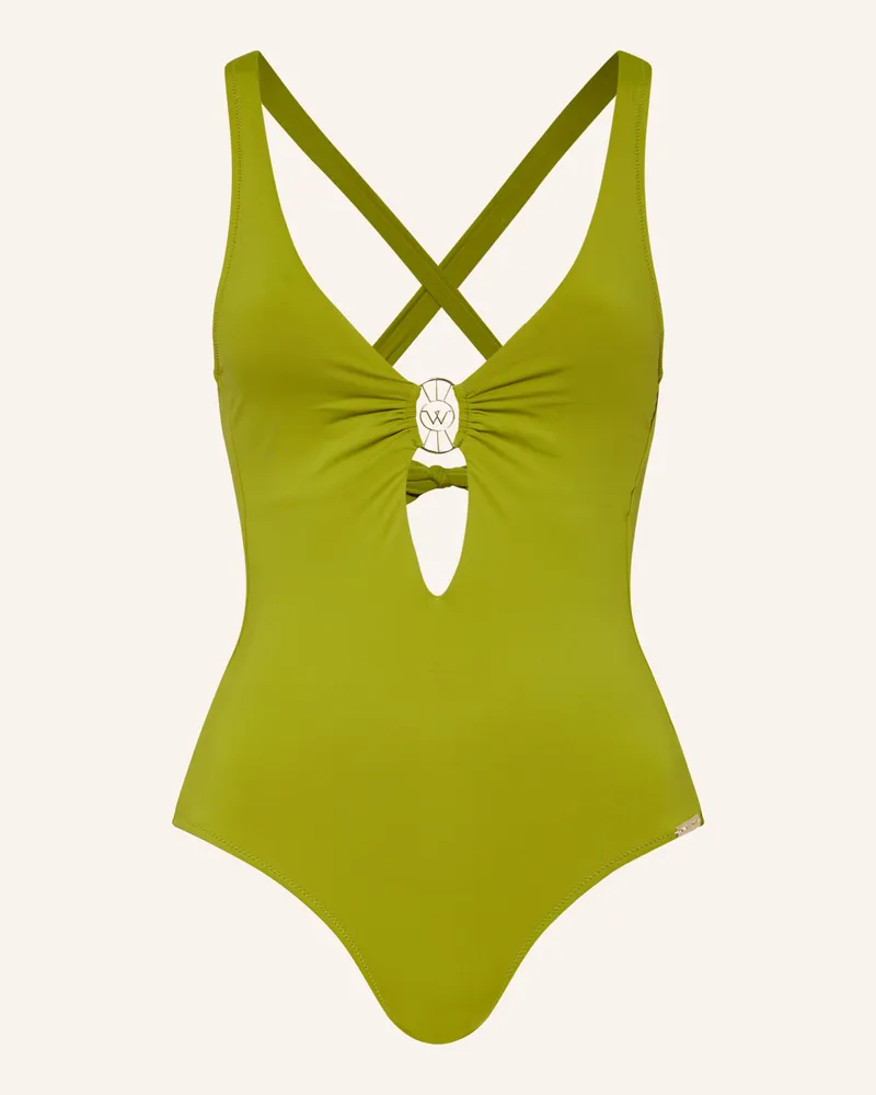 watercult Badeanzug THE ESSENTIALS Oliv