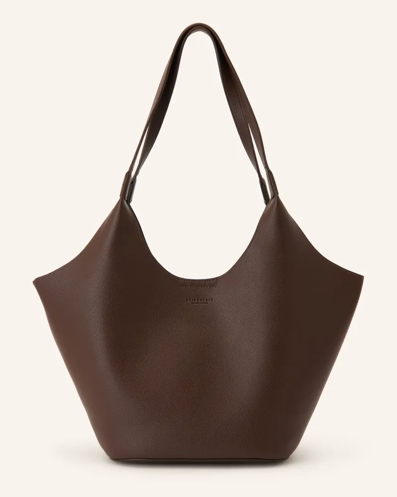 SEIDENFELT Shopper Nelma Mit Pouch braun Dunkelbraun