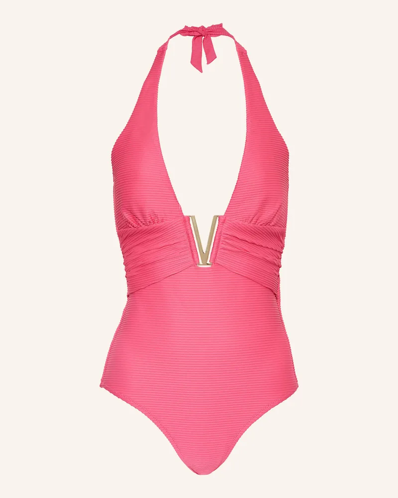 Heidi Klein Neckholder-Badeanzug TULUM Pink