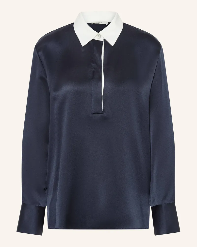 Vince Blusenshirt aus Satin Dunkelblau