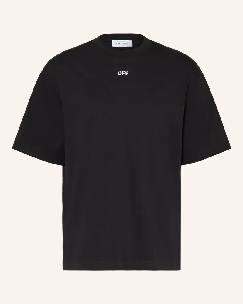 OFF-WHITE T-Shirt schwarz Schwarz