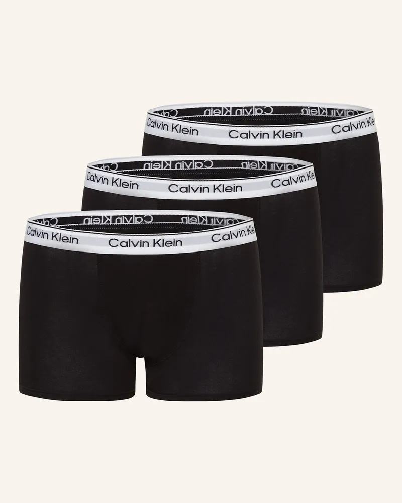 Calvin Klein 3er-Pack Boxershorts Icon Cotton Stretch schwarz Schwarz