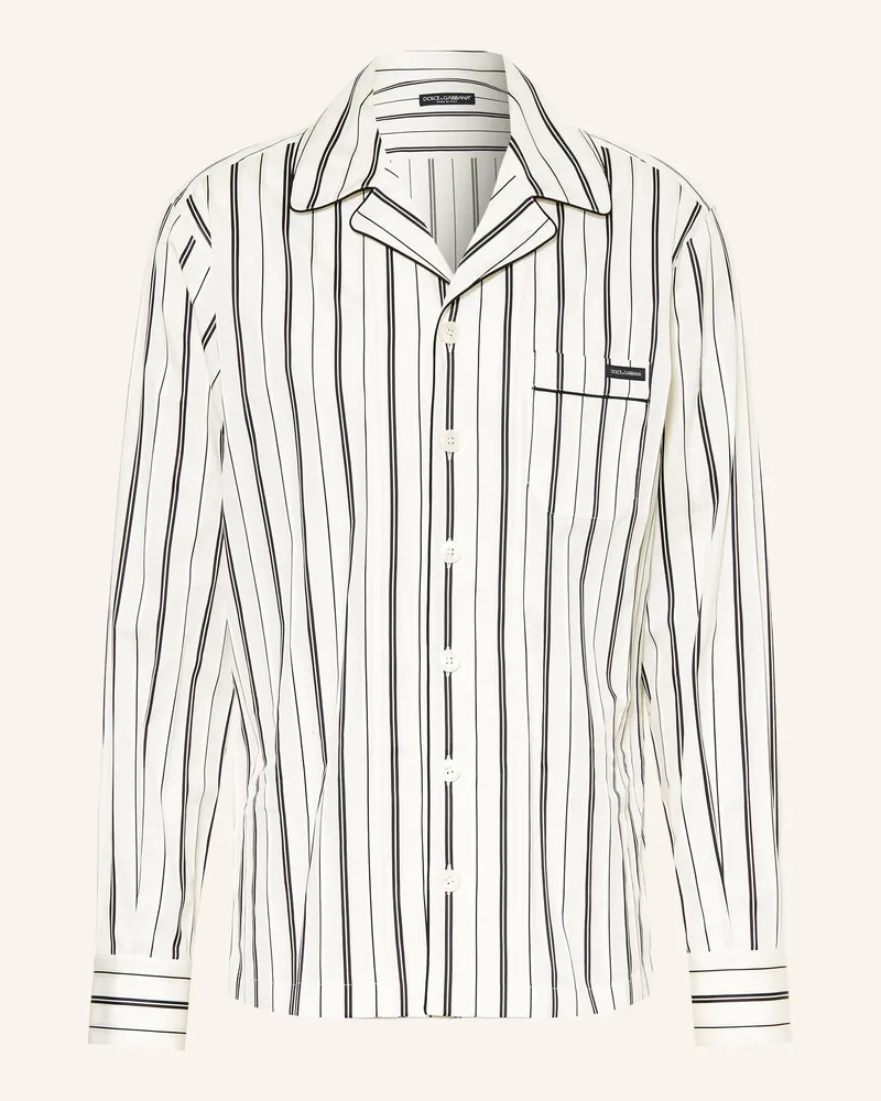 Dolce & Gabbana Hemd Comfort Fit weiss Creme