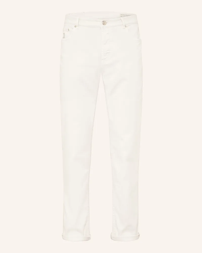 Brunello Cucinelli Jeans Traditional Fit weiss C7007