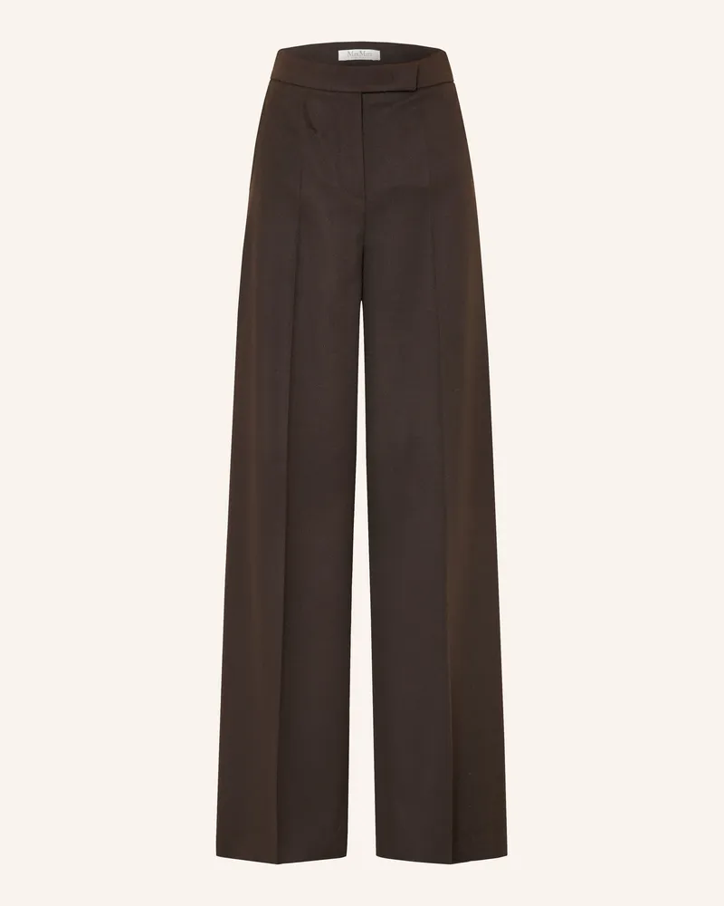 Max Mara Marlenehose Filato braun Dunkelbraun