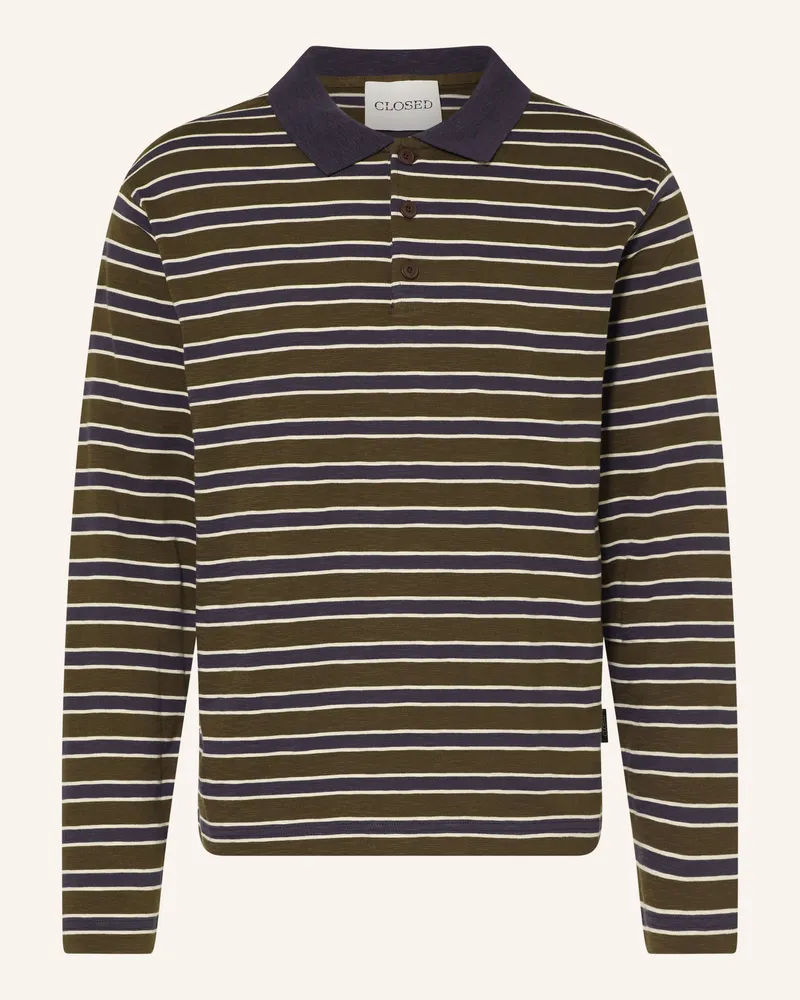 Closed Jersey-Poloshirt braun Braun