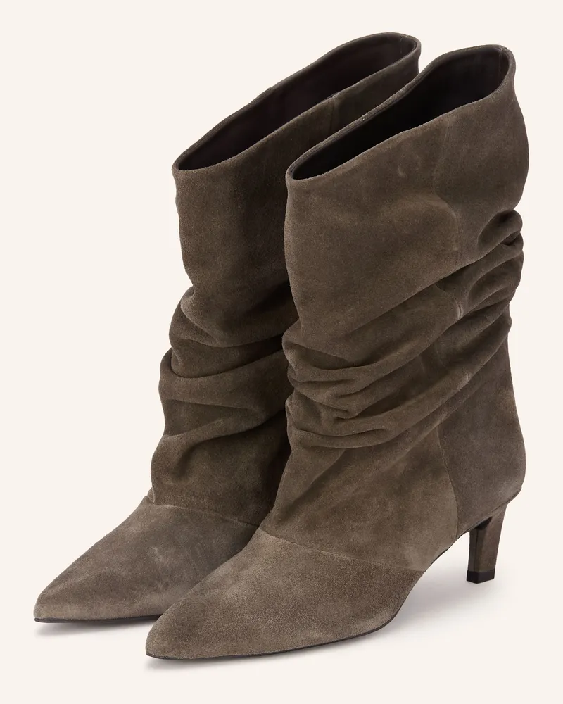 Mrs & HUGS Stiefeletten beige Taupe