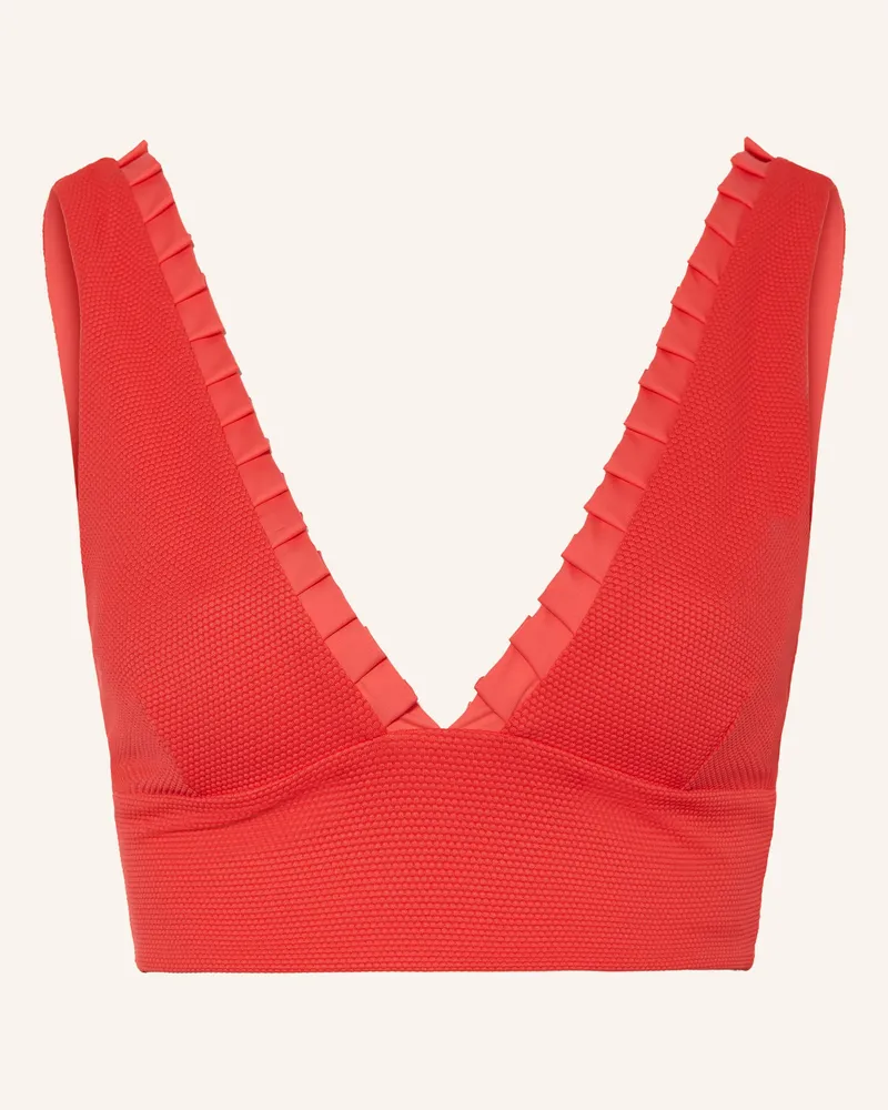 MYMARINI Bralette-Bikini-Top No 5 Zum Wenden Mit Uv-Schutz 50+ rot Rot