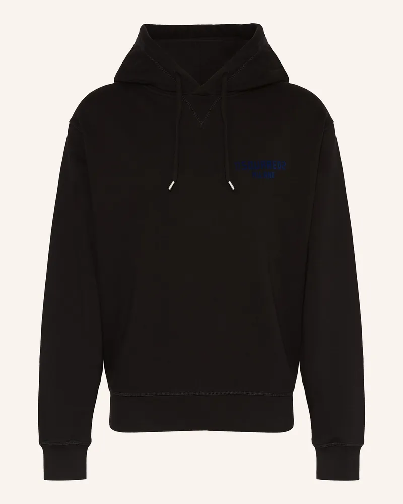 Dsquared2 Hoodie Just Right Fit schwarz Schwarz