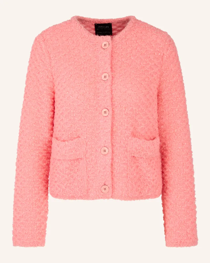 Marc Cain Strickjacke mit Pailletten Rosa
