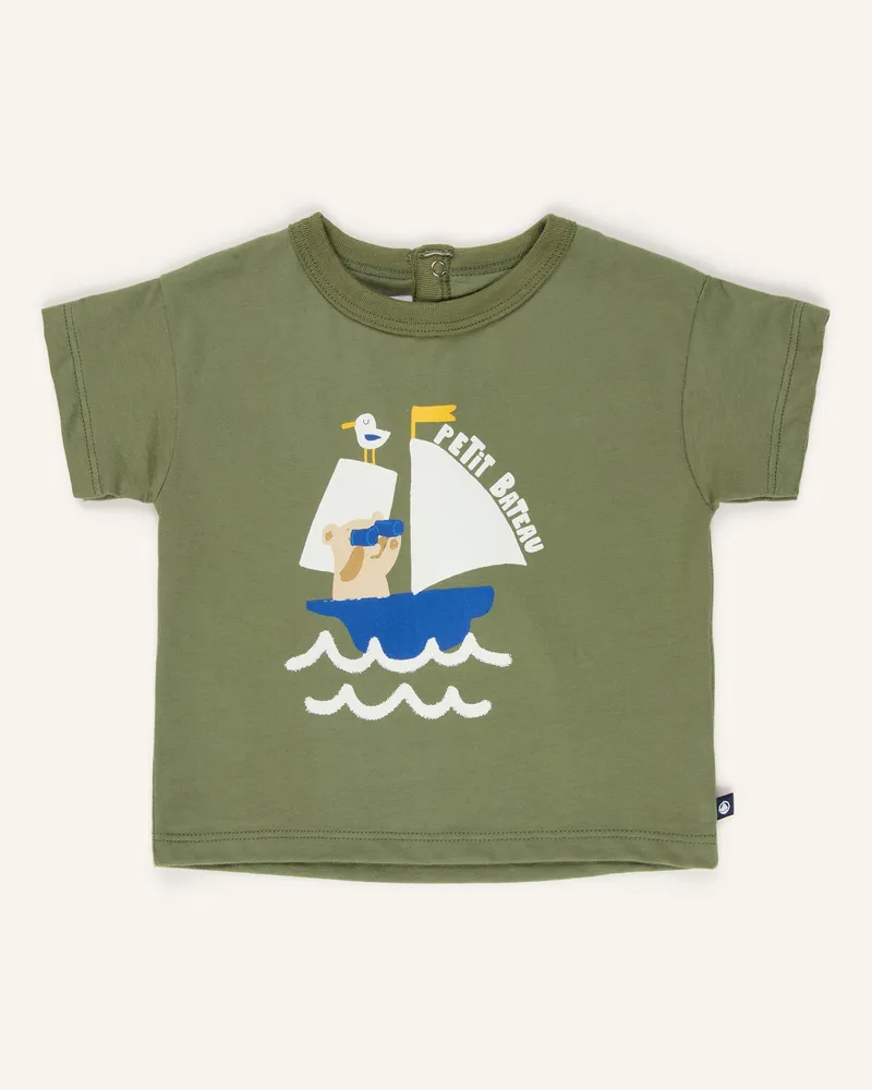 Petit Bateau T-Shirt gruen Oliv