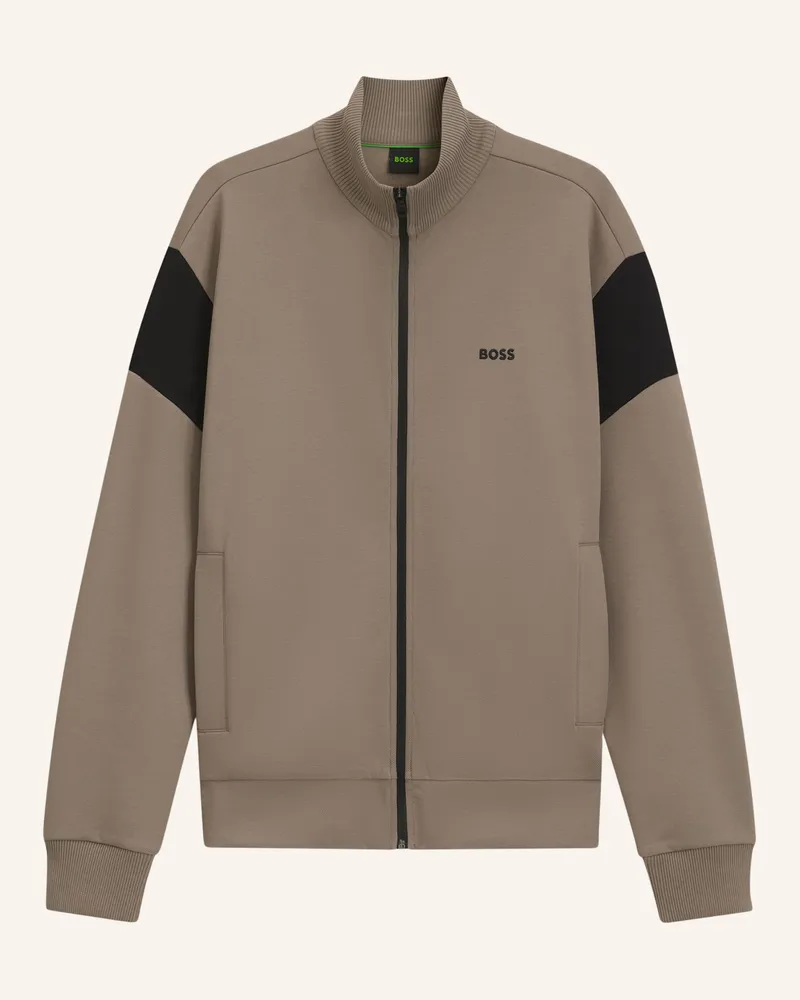 HUGO BOSS Sweatshirt Sw_Union Skaz Regular Fit gruen Hellgrün