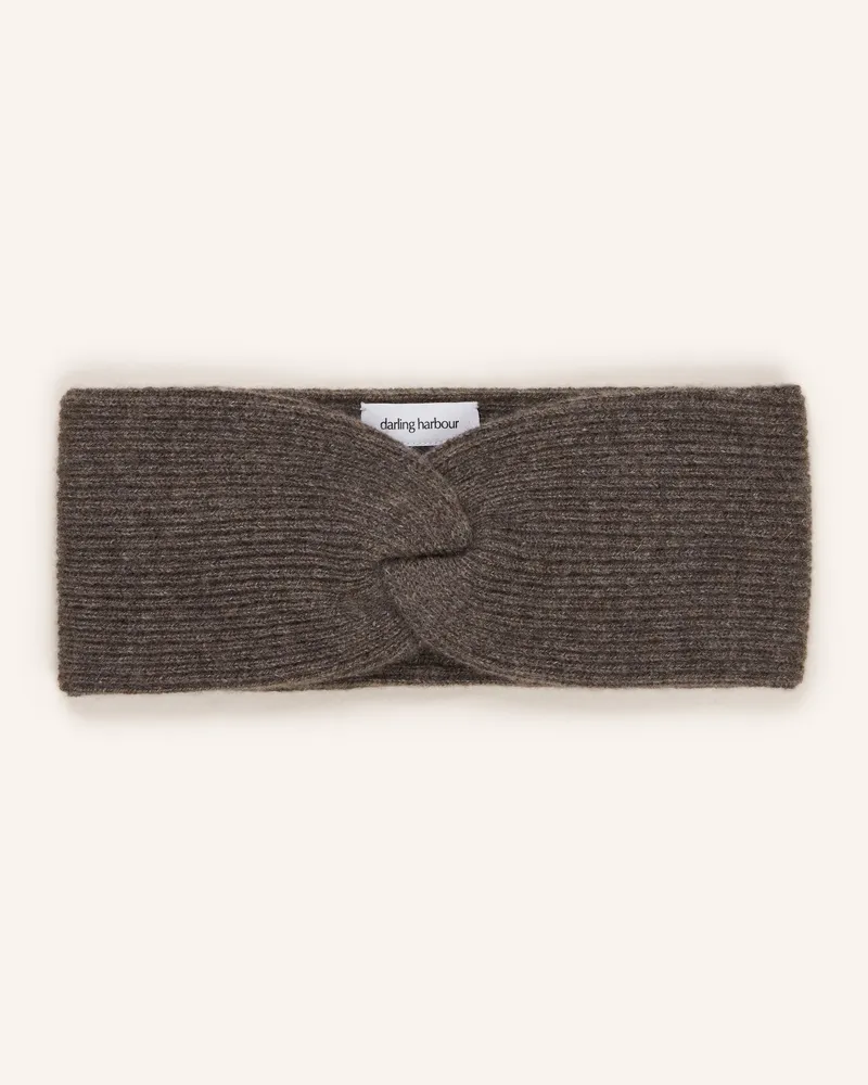 Darling Harbour Stirnband aus Cashmere Trüffel