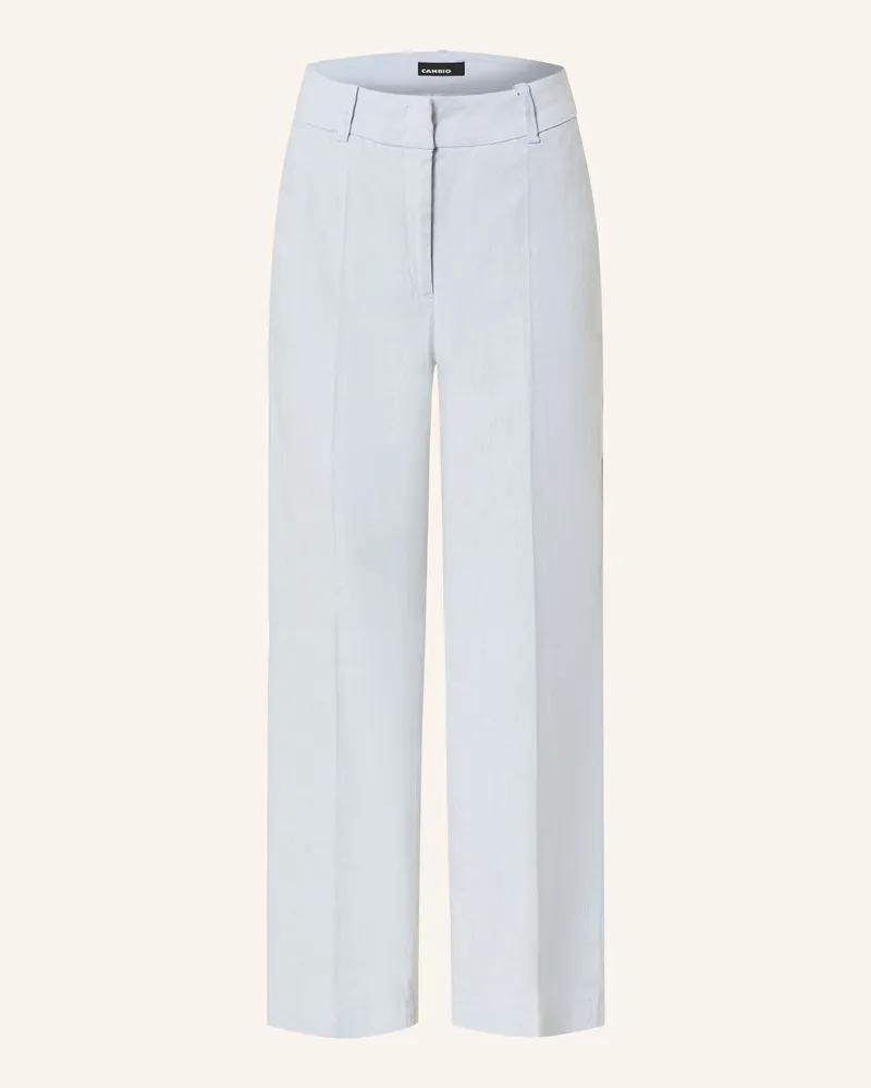 Cambio 7/8-Chino CALIFORNIA mit Leinen Hellblau