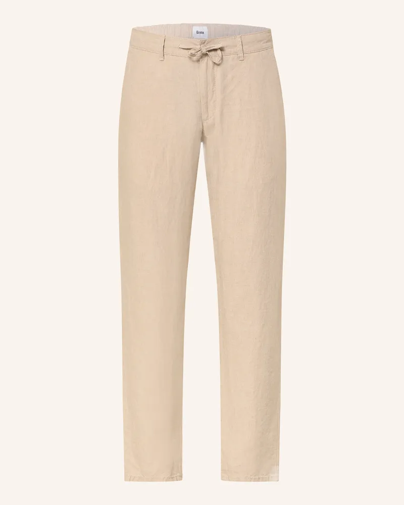 Brax Leinenhose FABIO JOK im Jogging-Stil Regular Fit Beige