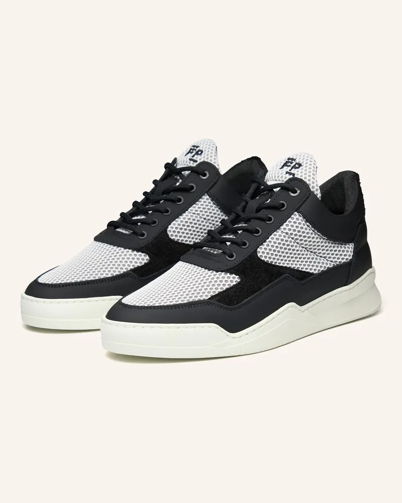 Filling Pieces Sneaker LOW TOP GHOST MESH Schwarz