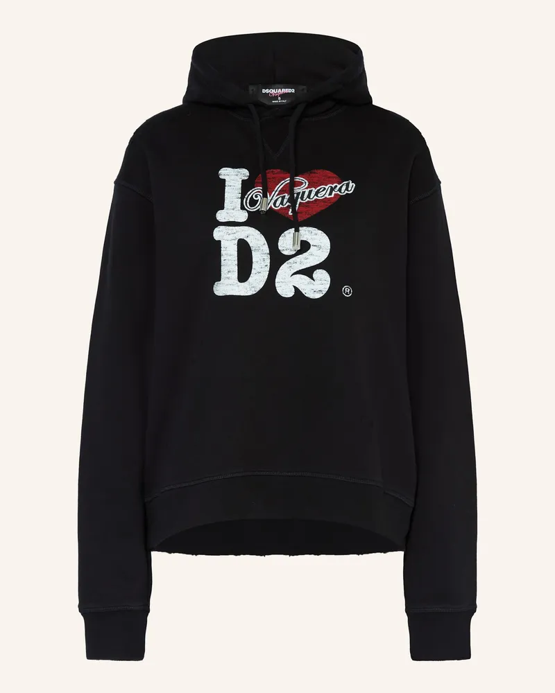 Dsquared2 Hoodie Vaquera schwarz Schwarz