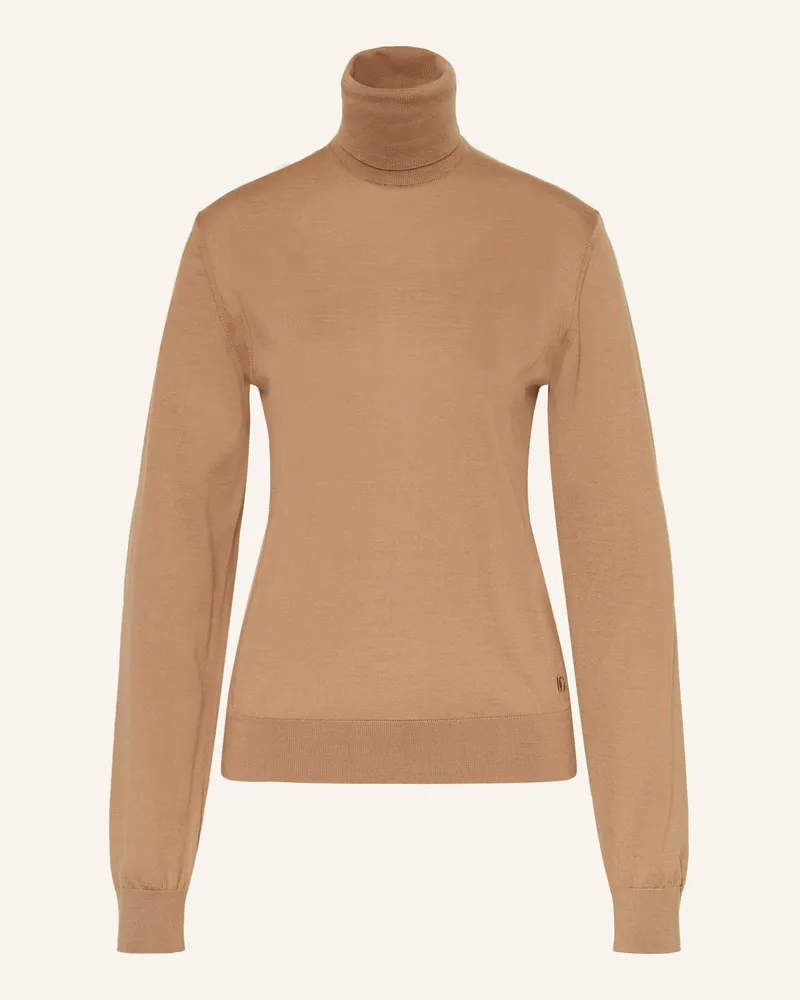 Dolce & Gabbana Rollkragenpullover aus Cashmere Camel