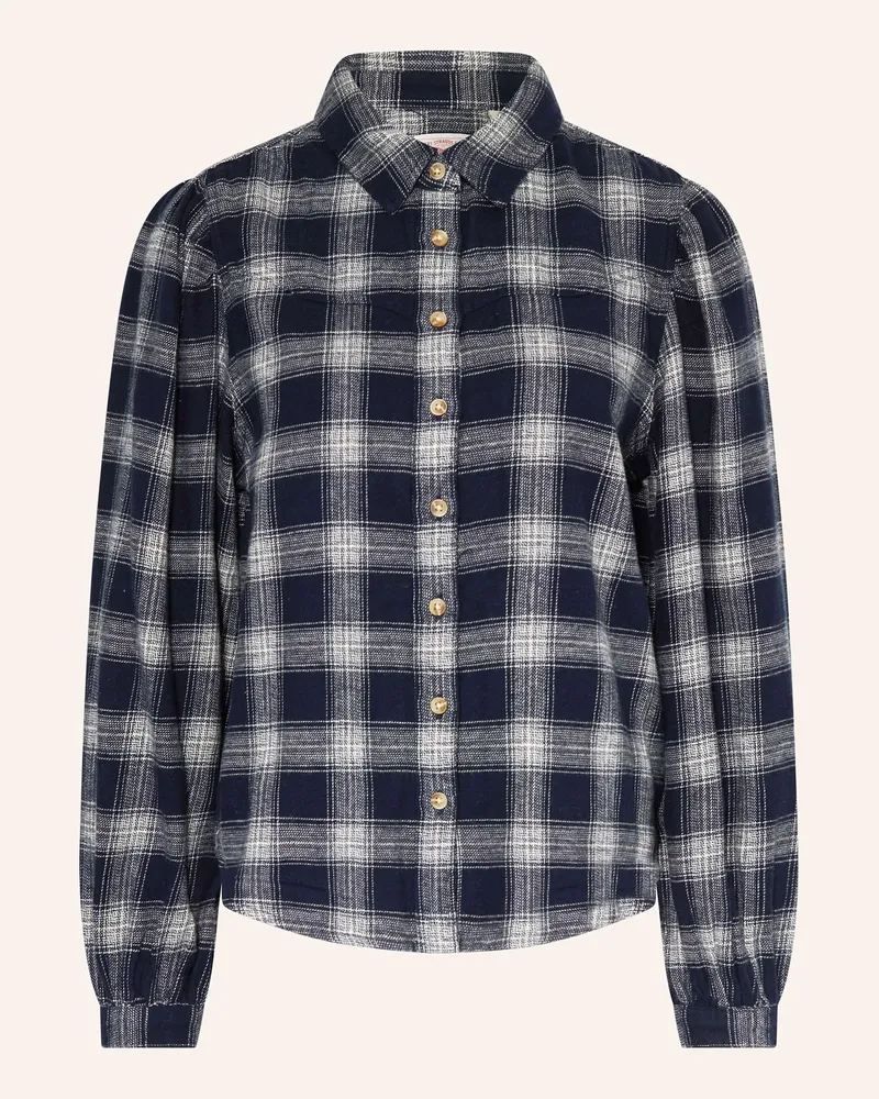 Levi's Hemdbluse aus Flanell mit Rüschen Dunkelblau
