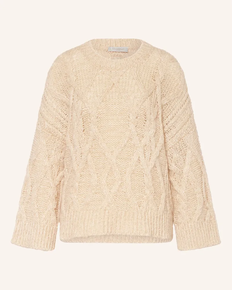 Antonelli Firenze Pullover TREVI mit Glitzergarn Creme