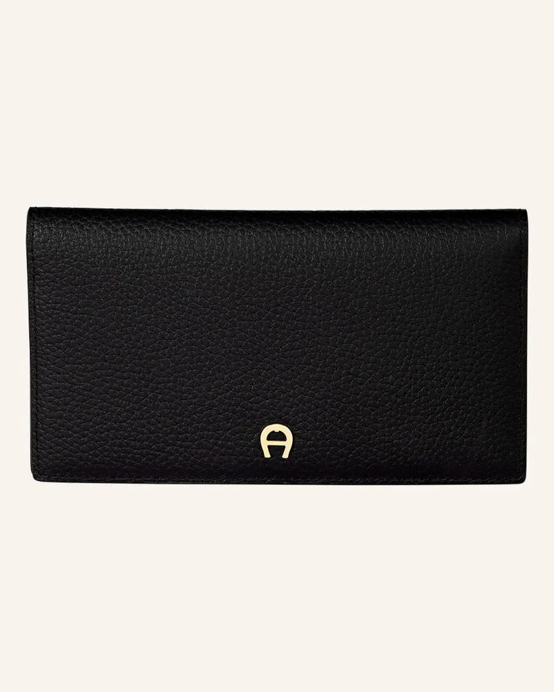 Aigner Geldbörse Delia schwarz Schwarz