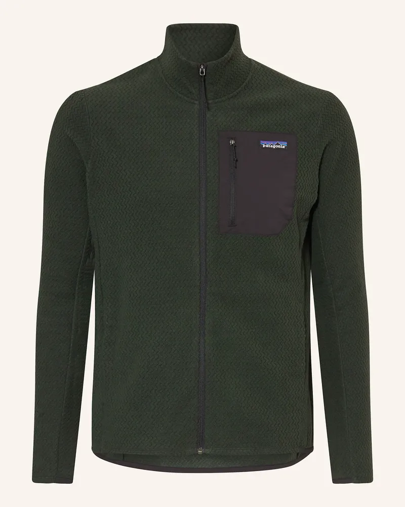 Patagonia Fleecejacke R1 AIR Dunkelgrün