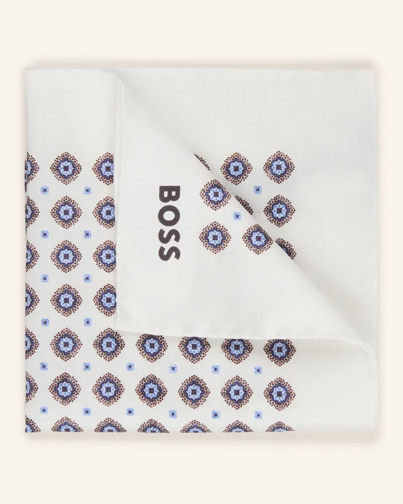 HUGO BOSS Einstecktuch weiss Weiss