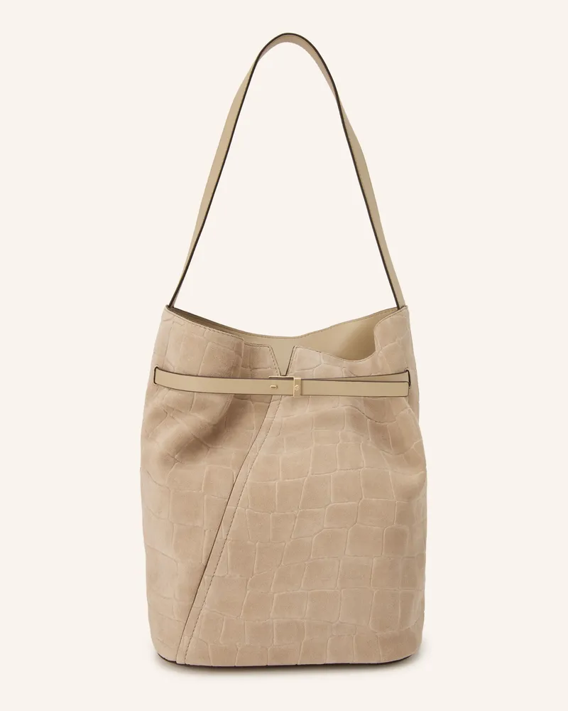 HUGO BOSS Schultertache Revers Buck beige Beige